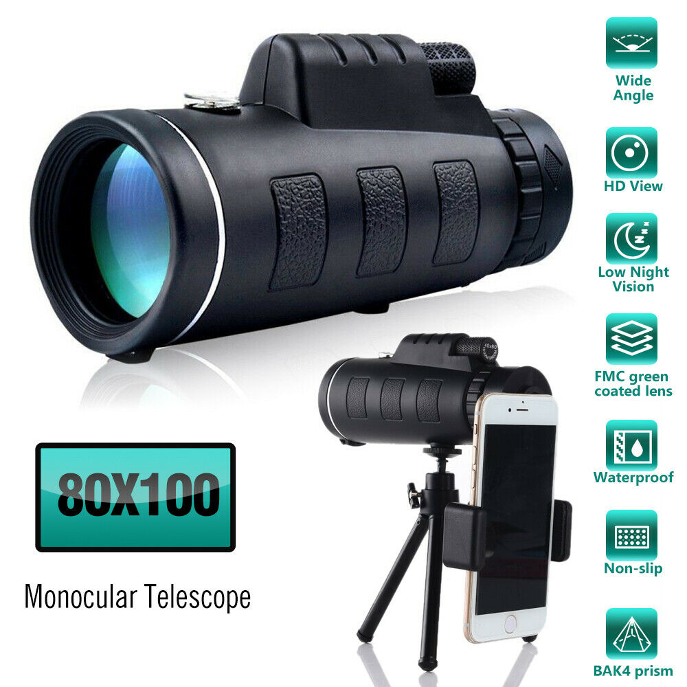 Zengest 80X100 Telescope for Kids Beginners Adults, Refractor Telescope with Adjustable Tripod