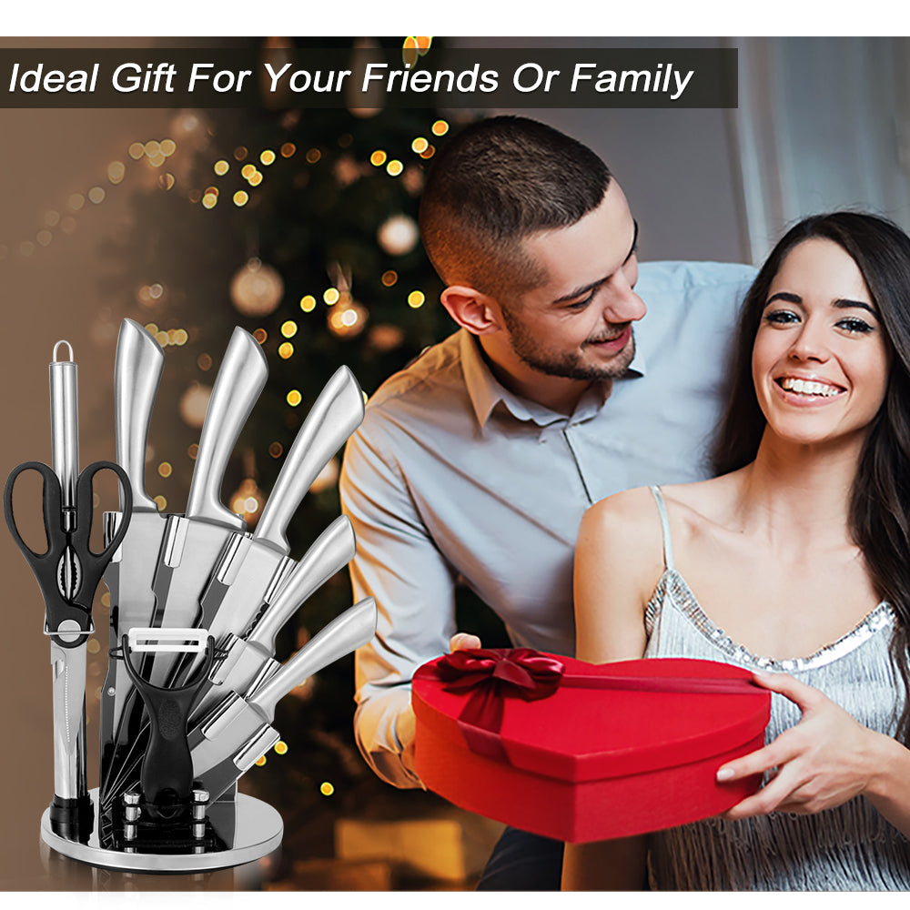 Knife Set,9-Piece Professional Kitchen Knife Set