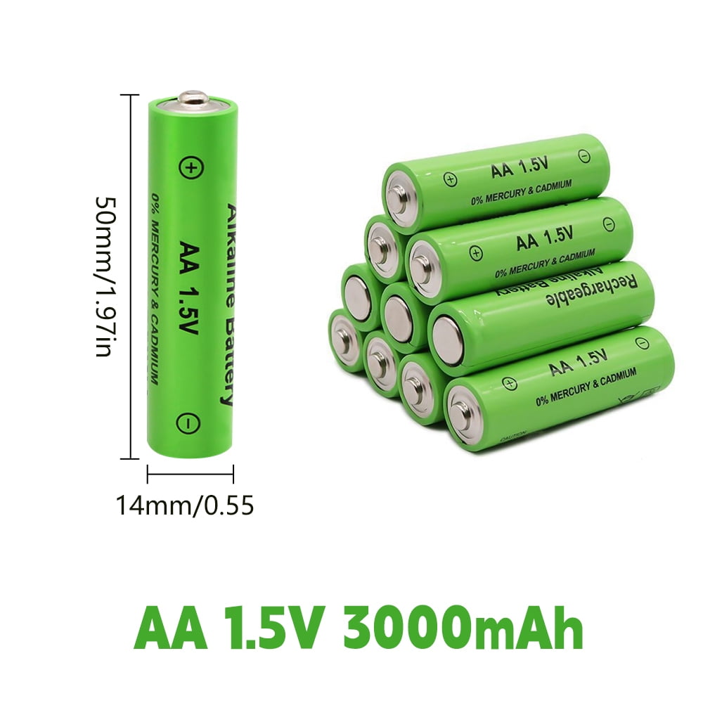 DFITO 16-Pack Rechargeable AAA Batteries Pre Charged, Alkaline 1.5V 600mAh Triple A Solar Batteries for Solar Lights and Universal Household Devices, Recharge up to 1200 Cycles
