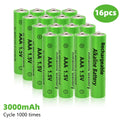 (16 PACK)Alkaline Triple A Batteries,DFITO 3000mAh 1.5V Rechargeable AA Batteries