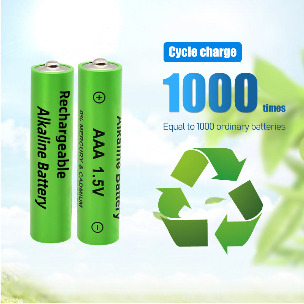 DFITO 1.5V Alkaline AA Rechargeable Battery Cell, 16PCS