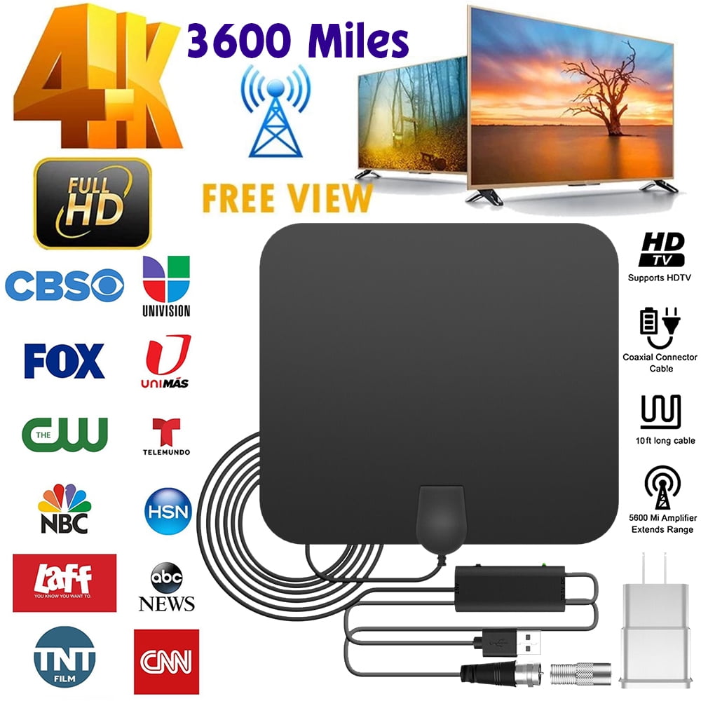 TV Antenna Digital Antenna,DFITO Portable HD Antenna Indoor Support 1080p Smart TV,Reception Switch Amplifier Signal Booster