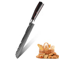 10 Types of Chef Knives, Kitchen Knife with Pattern, Stainless Steel Kitchen Knife with Knife Cover