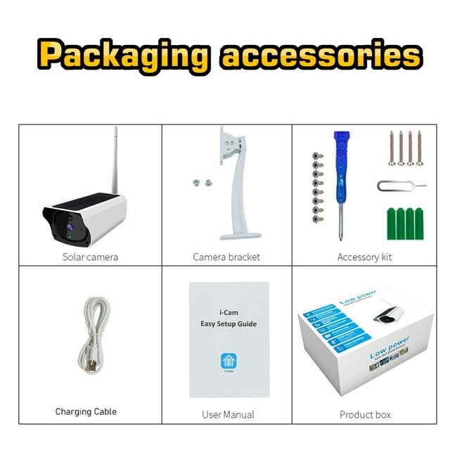 Security Cameras , DFITO 1080P Solar Powered Security Energy Camera Wireless WiFi IP Home CCTV HD Outdoor