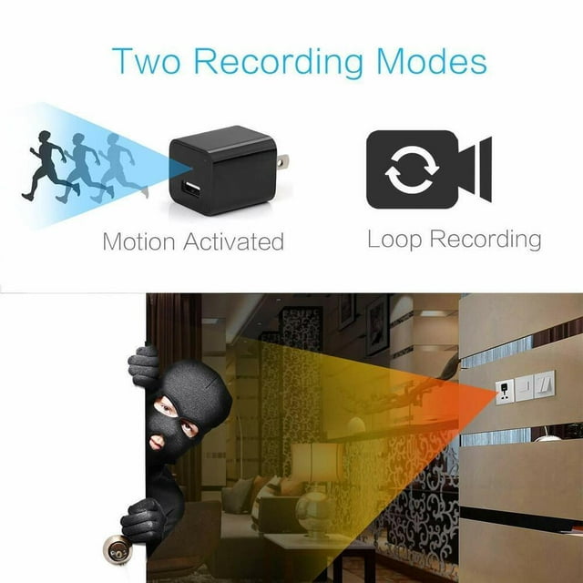 DFITO 1080P Camera HD1080P USB Chargers Mini Camera Wireless Portable Camera Security Video Recorder Baby Camcorder Motion Detect Monitor Cam