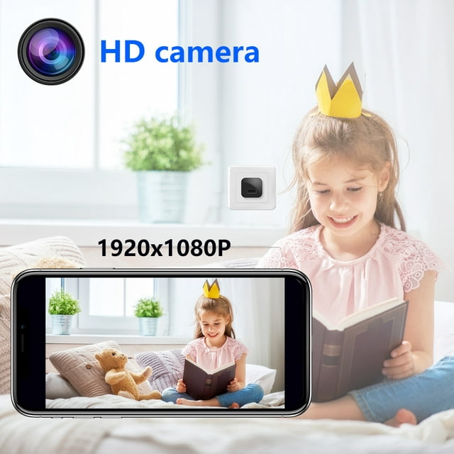 DFITO 1080P USB Charger Security Camera, Mini Cameras, Surveillance Camera with Audio Video for Home