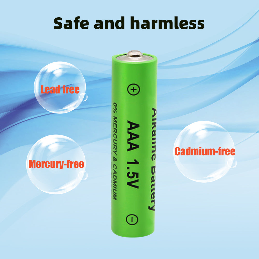 16-Pack Rechargeable AAA Batteries Pre Charged, Alkaline 1.5V 600mAh Triple A Solar Batteries for Solar Lights and Universal Household Devices, Recharge up to 1200 Cycles