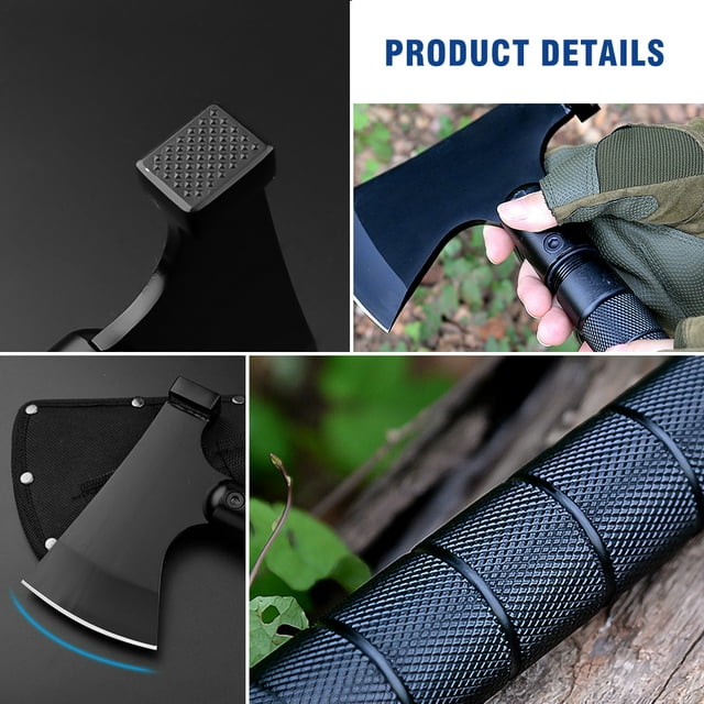 Camping Hatchet Set, DFITO Extensible Camping Hatchet with Hammer Fire Starter Compass