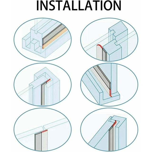 DFITO Weather Stripping Silicone Seal Strip Sealing Tape Window Silicone Door Stopper Clear Self Adhesive Weather Stripping Bottom Stopper