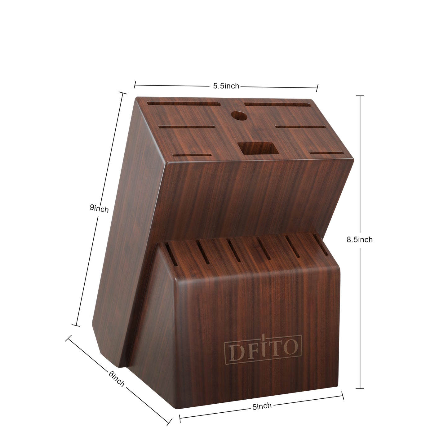 Knife Block Set, Kitchen Knife Set with Block