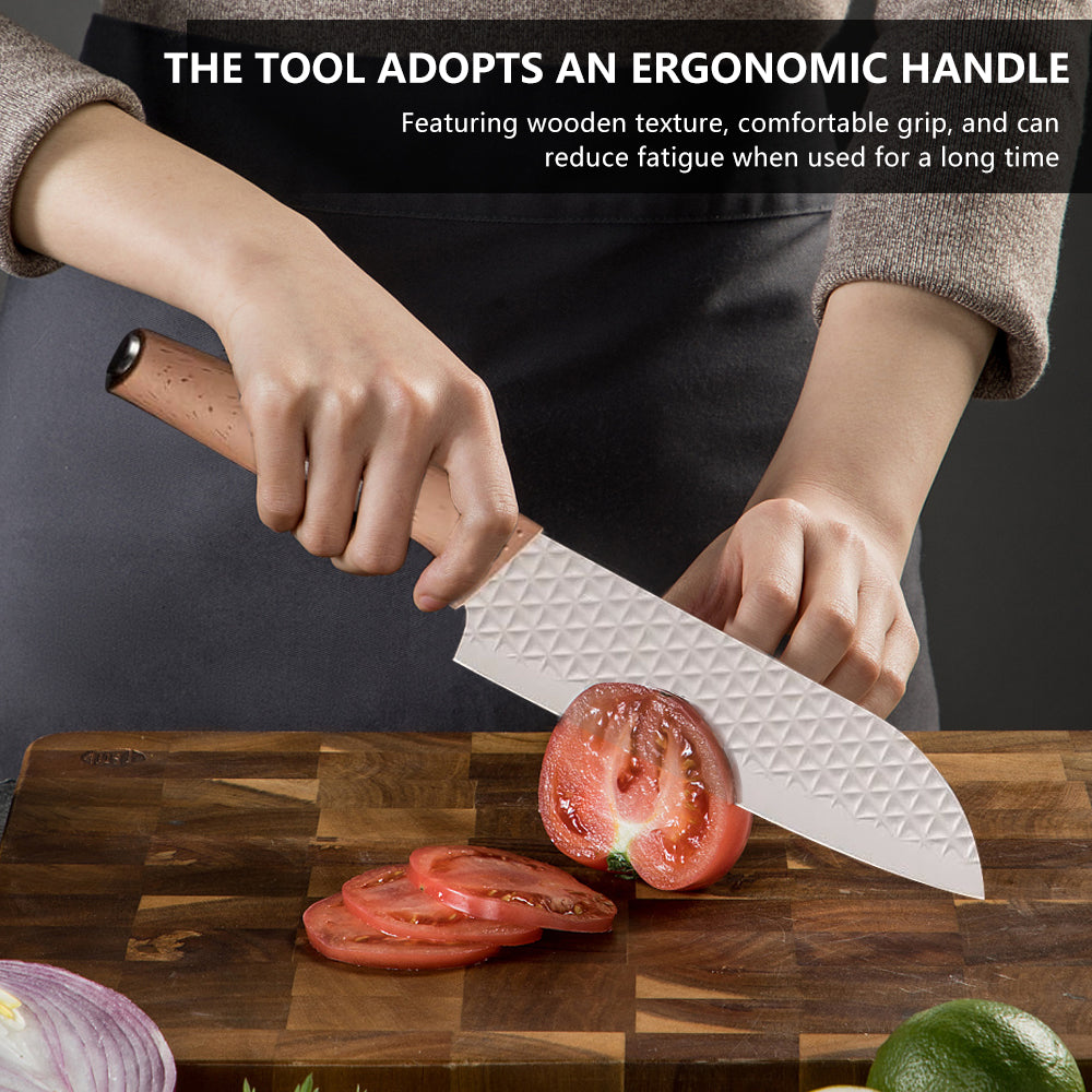 Kitchen Knife Set, Professional Stainless Steel Knives Set for Kitchen with Universal Knife Block