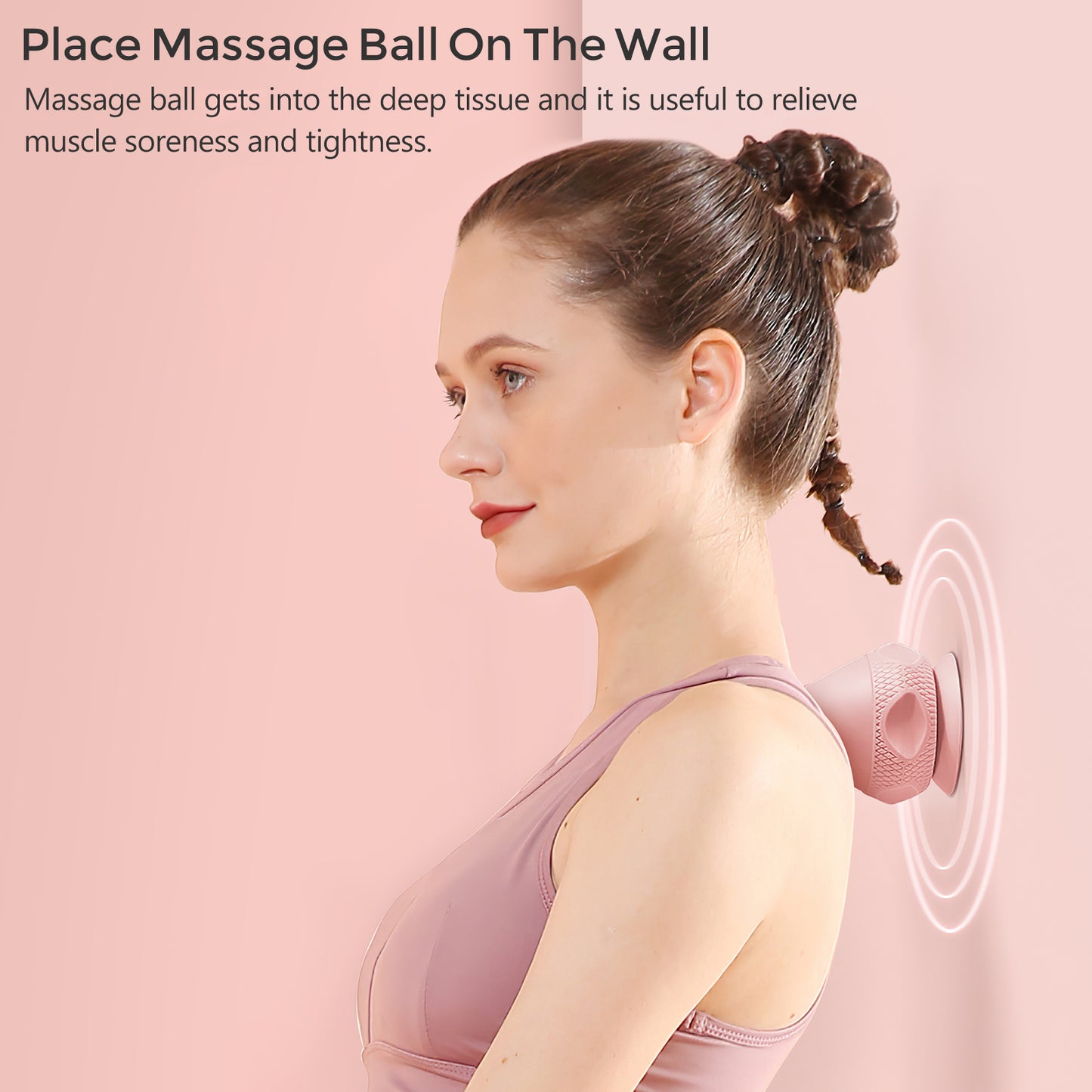 Mountable Massage Therapy Tool - Multi-Surface Suction Cup Wall Massage Tool for Sore Muscles, Myofascial Release, Stress Relief, Trigger Point and Deep Tissue Massage