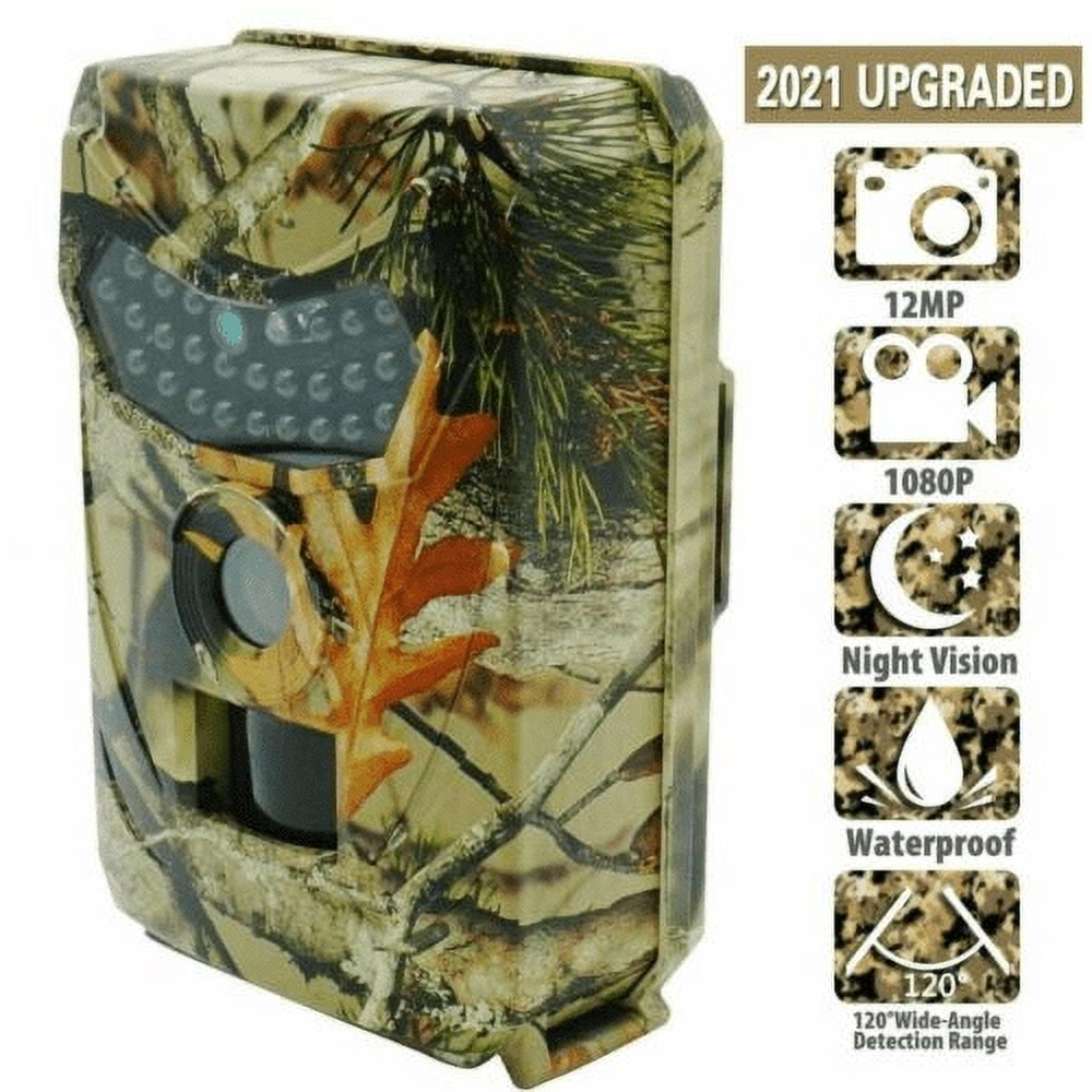 DFITO Trail Camera 4K 12 MP Deer Hunting Game Camera Night Vision Waterproof 26 LEDs Hidden Digital Outdoor Wildlife