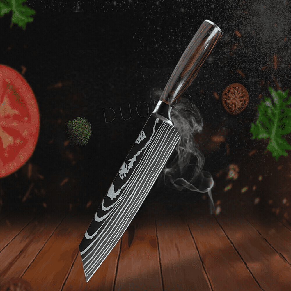 3PCS Kitchen Chef Knife Set Superior High-Carbon Stainless Steel Knives