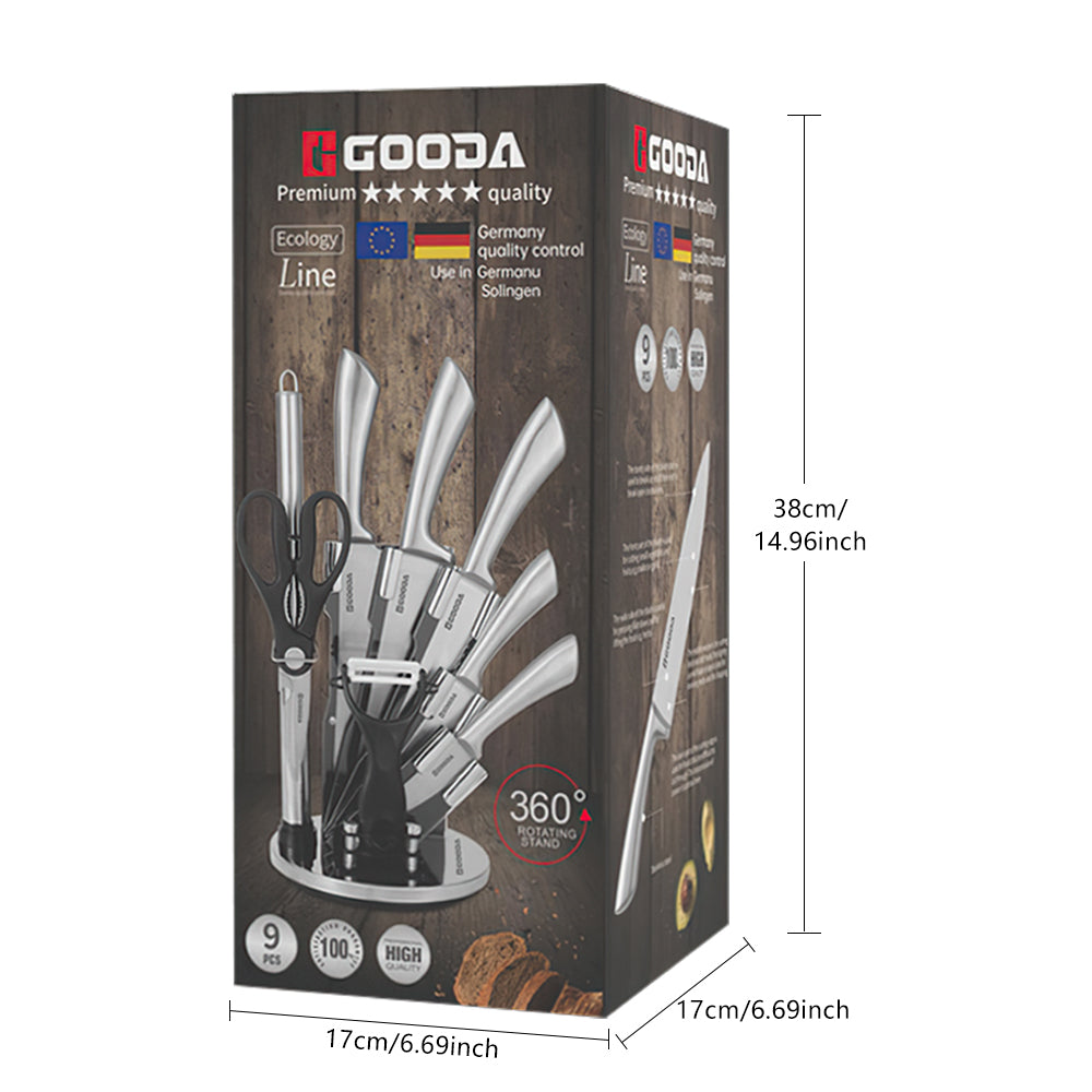 Knife Set,9-Piece Professional Kitchen Knife Set