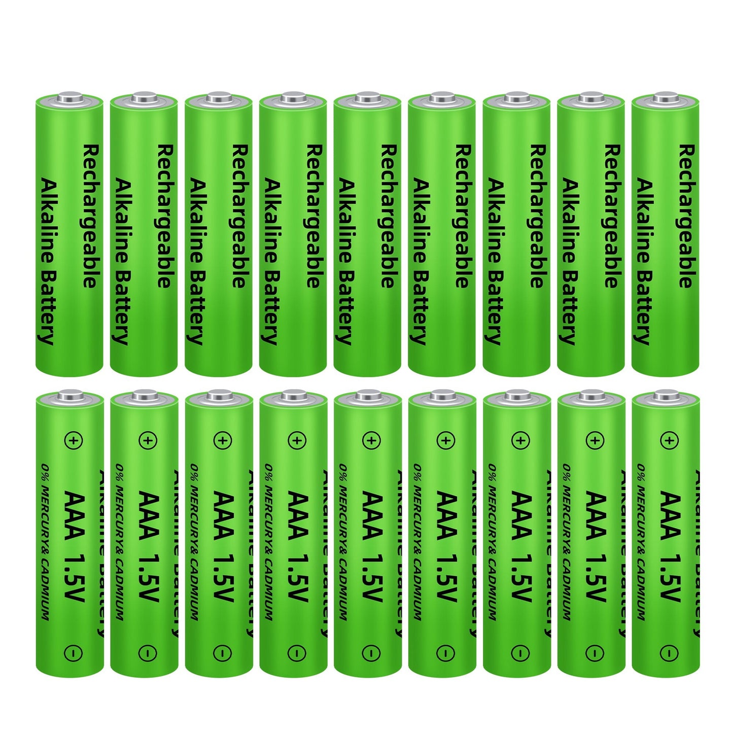 DFITO 1.5V Alkaline AAA Rechargeable Battery Cell,16PCS