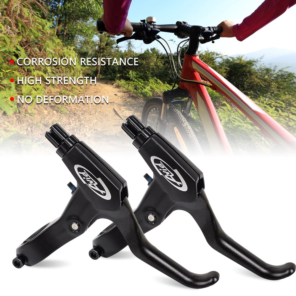 DFITO 1 Pair Aluminium Alloy Mountain V-Brake Disc Bike Mountain MTB Hybrid Bike Brake Level Handles, Black