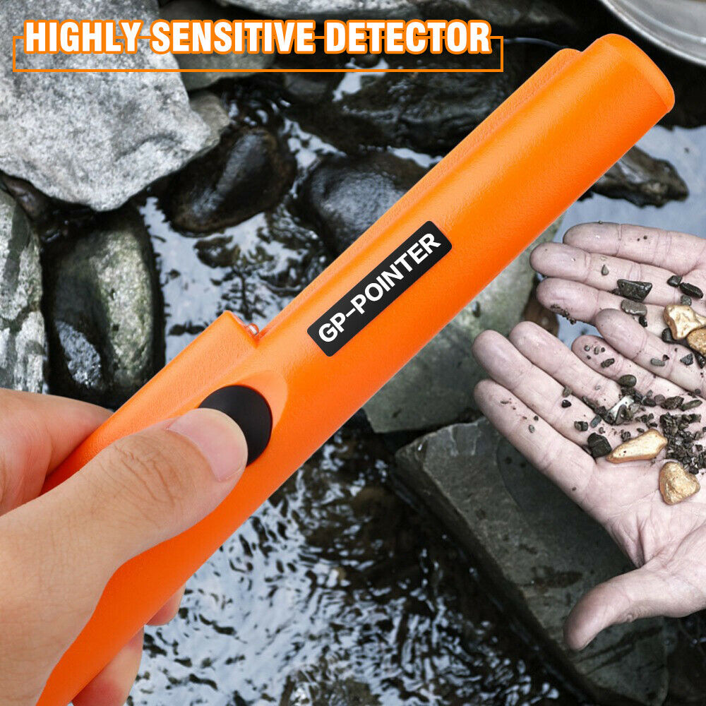 DFITO Metal Detector Pinpointer, Waterproof Handheld Pin Pointer Wand with LED Light,Pinpointing Finder Probe Treasure Hunting for Adults and Kids