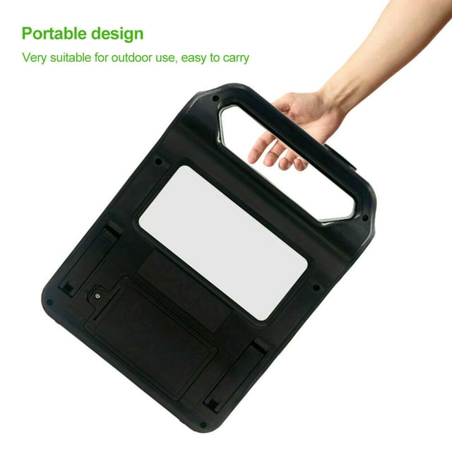 Portable Generator, DFITO Portable Power Station with LED Display / MP3 Player / FM Radio, Solar Power Bank for Camping Outdoor Family Rv Emergency