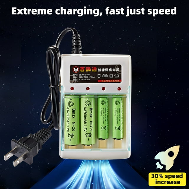 Alkaline Battery Charger,Basic Charger for Rechargeable Batteries, 1 Count