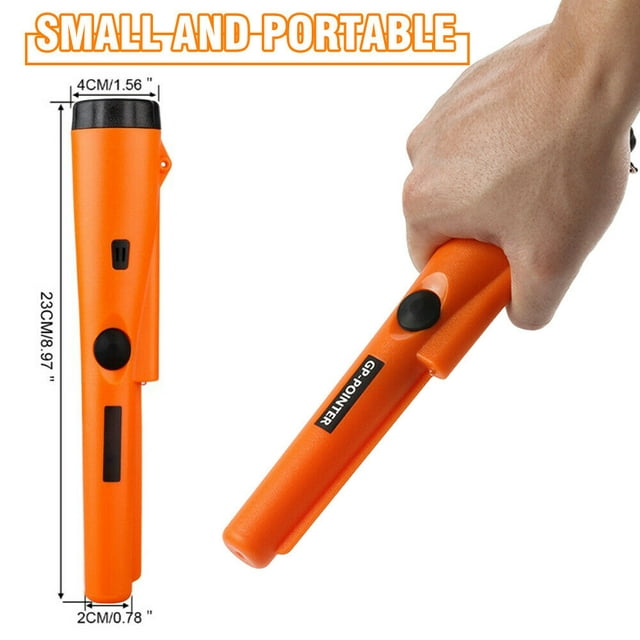 DFITO Metal Detector Pinpointer, Waterproof Handheld Pin Pointer Wand with LED Light,Pinpointing Finder Probe Treasure Hunting for Adults and Kids