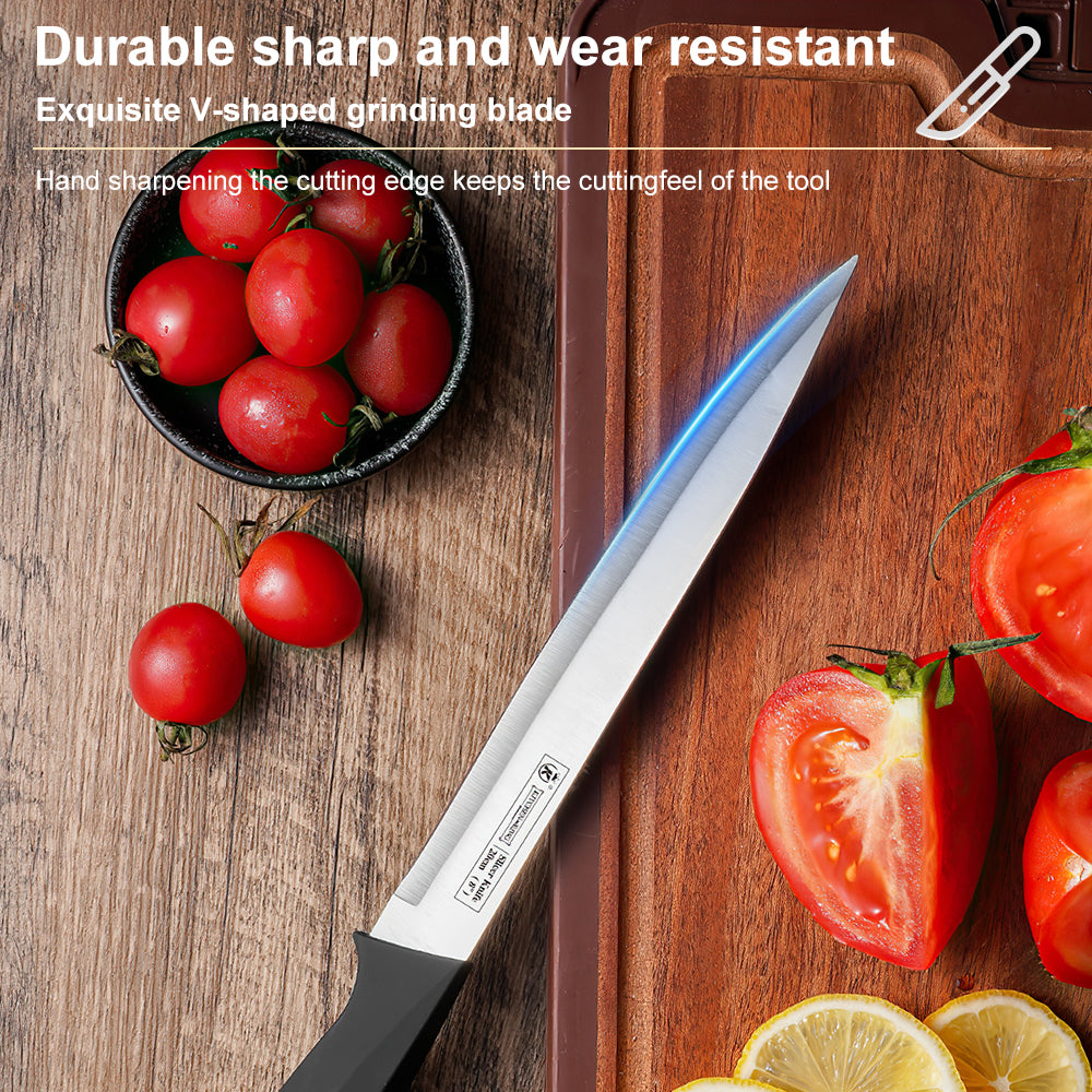 Kitchen Knife Set, 9-Pieces Sharp Stainless Steel Chef Knife Set with Block for Kitchen