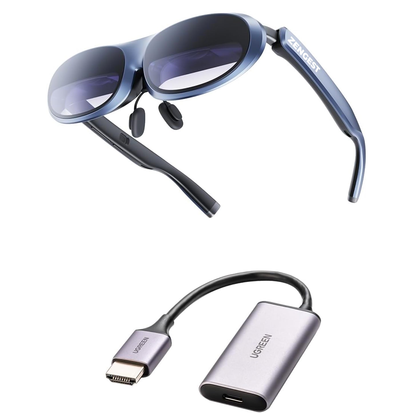 VR Headset,zengest Virtual Reality Headset Compatible with iPhone and Android Phones, Comfortable VR Set Incl. Remote Control, Anti-Blue Light Eye Protected 3D VR Glasses Gift for Kids Adult