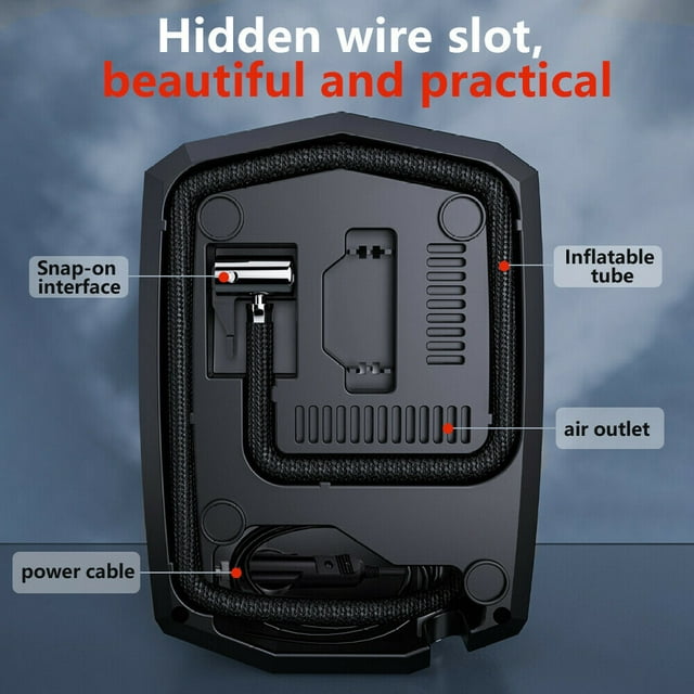 DFITO Tire Inflator Car Air Pump Compressor Electric Portable Auto 12V Volt 150 PSI