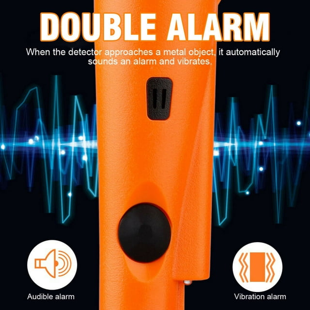 DFITO Metal Detector Pinpointer, Waterproof Handheld Pin Pointer Wand with LED Light,Pinpointing Finder Probe Treasure Hunting for Adults and Kids