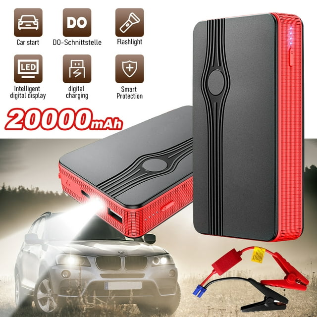 DFITO 20000mAh Car Jump Starter Booster Box Power Bank Battery Charger Portable 300A
