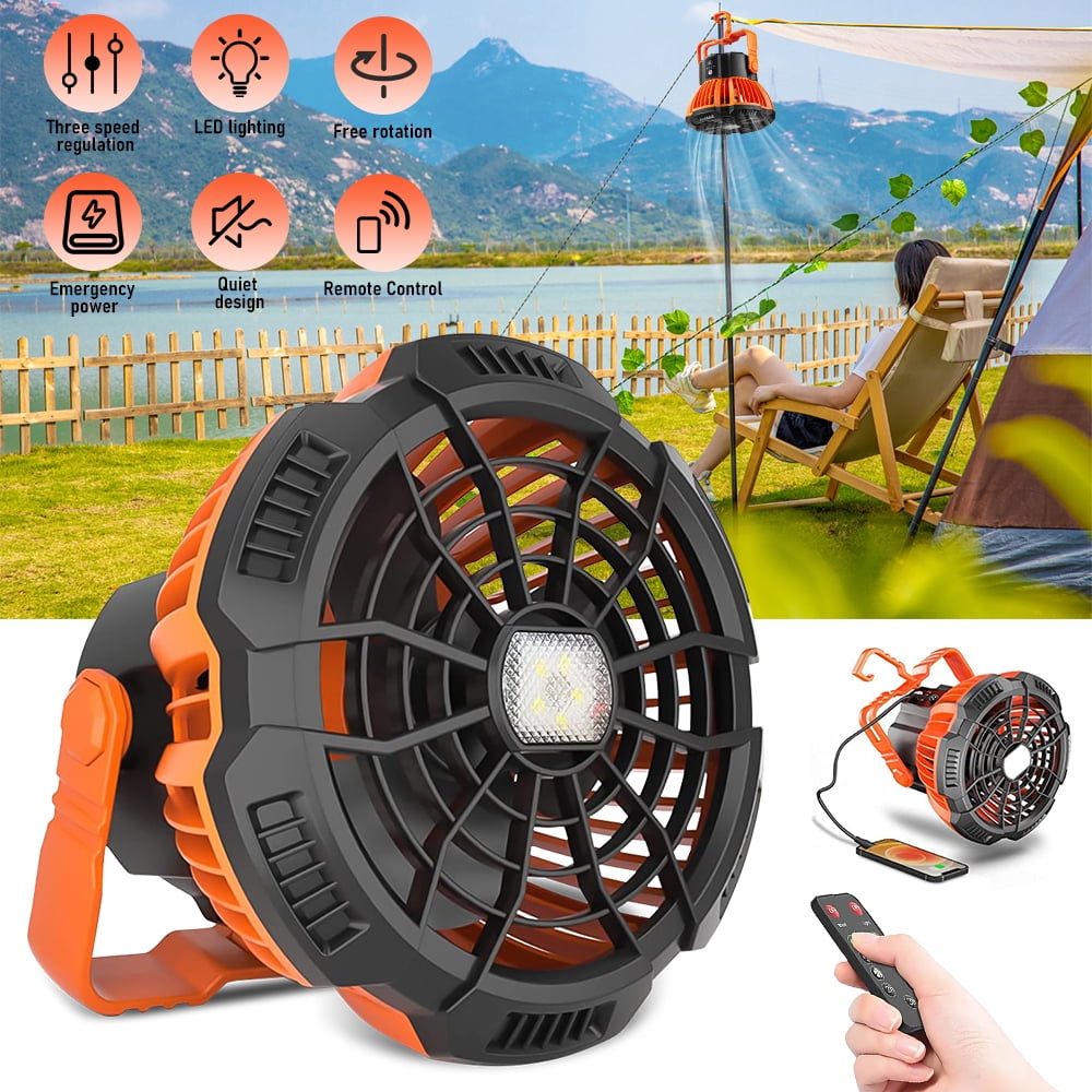 DFITO 17 cm 3-Speed Remote Controlled Clip On Portable Fan