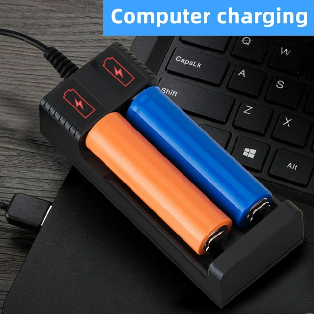 2 Slot Battery Charger for 14500 16340 Rechargeable Batteries
