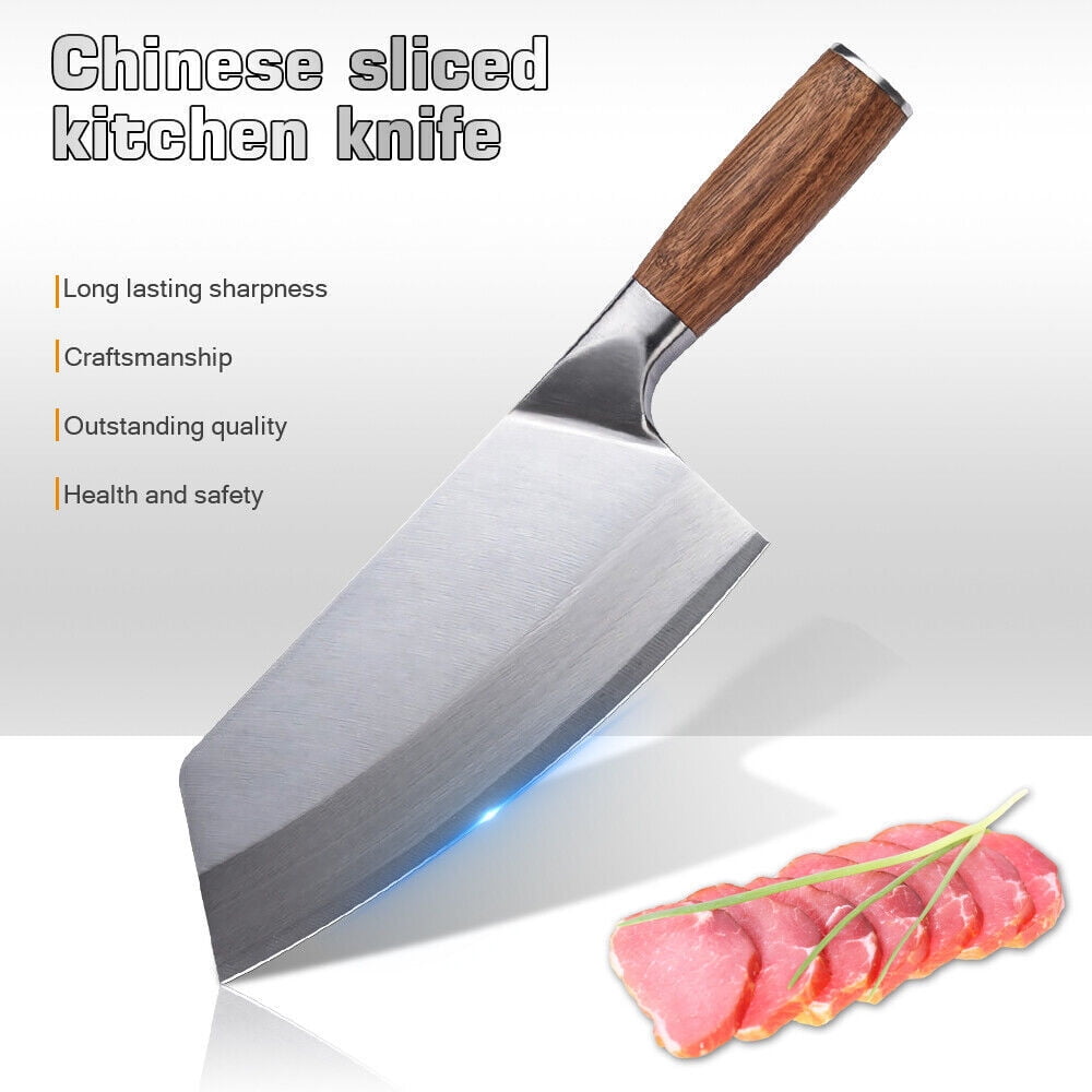 8inch Kitchen Chef Knife Stainless Steel Asian Chef Butcher Cleaver Chopping Meat