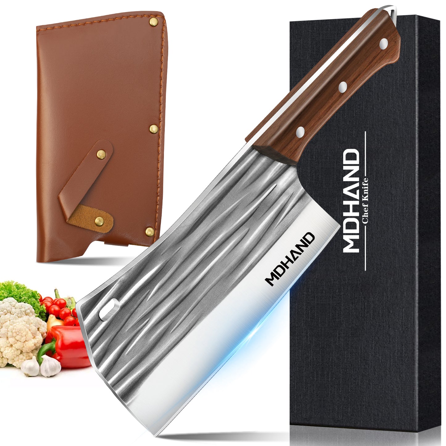 7 Inch High Carbon Stainless Steel Sharp Kitchen Knife with Ergonomic Handle