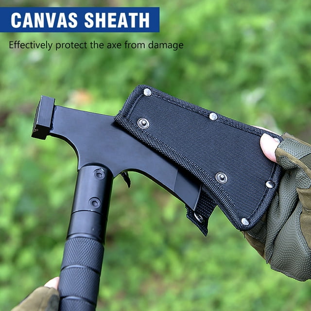 Camping Hatchet Set, DFITO Extensible Camping Hatchet with Hammer Fire Starter Compass