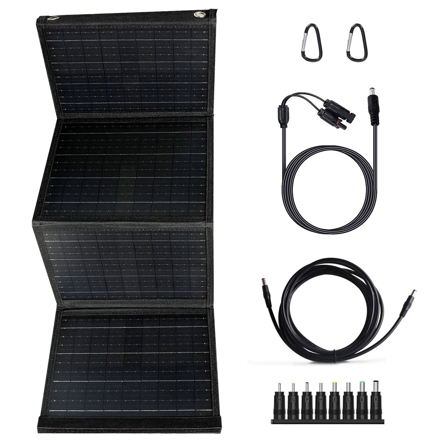 Solar Panels Charger,DFITO 200W Camping Solar Panel, Dual USB(5V/2A Overall), IPX4 Waterproof for Camping, Hiking, Backpacking