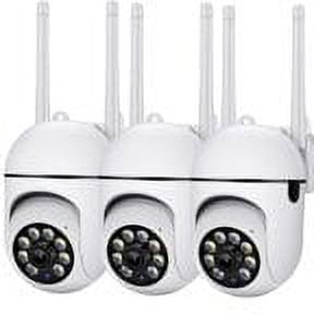 Security Camera,1080P WiFi Wireless for Home Security,Auto Tracking,Human Detection,2-Way Audio,Color Night Vision, 2.4G Dual CCTV PTZ Smart Camera,3 Pack