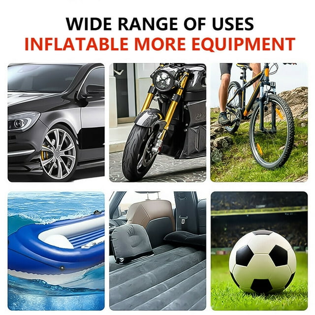 DFITO Tire Inflator Car Air Pump Compressor Electric Portable Auto 12V Volt 150 PSI