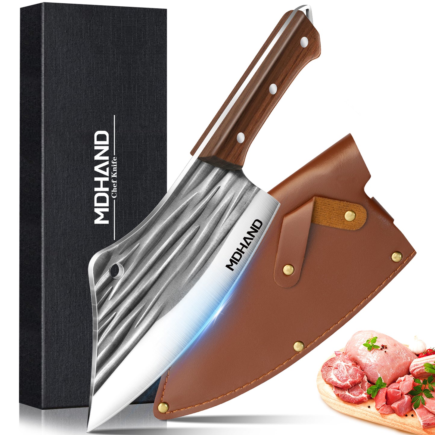 7 Inch High Carbon Stainless Steel Sharp Kitchen Knife with Ergonomic Handle