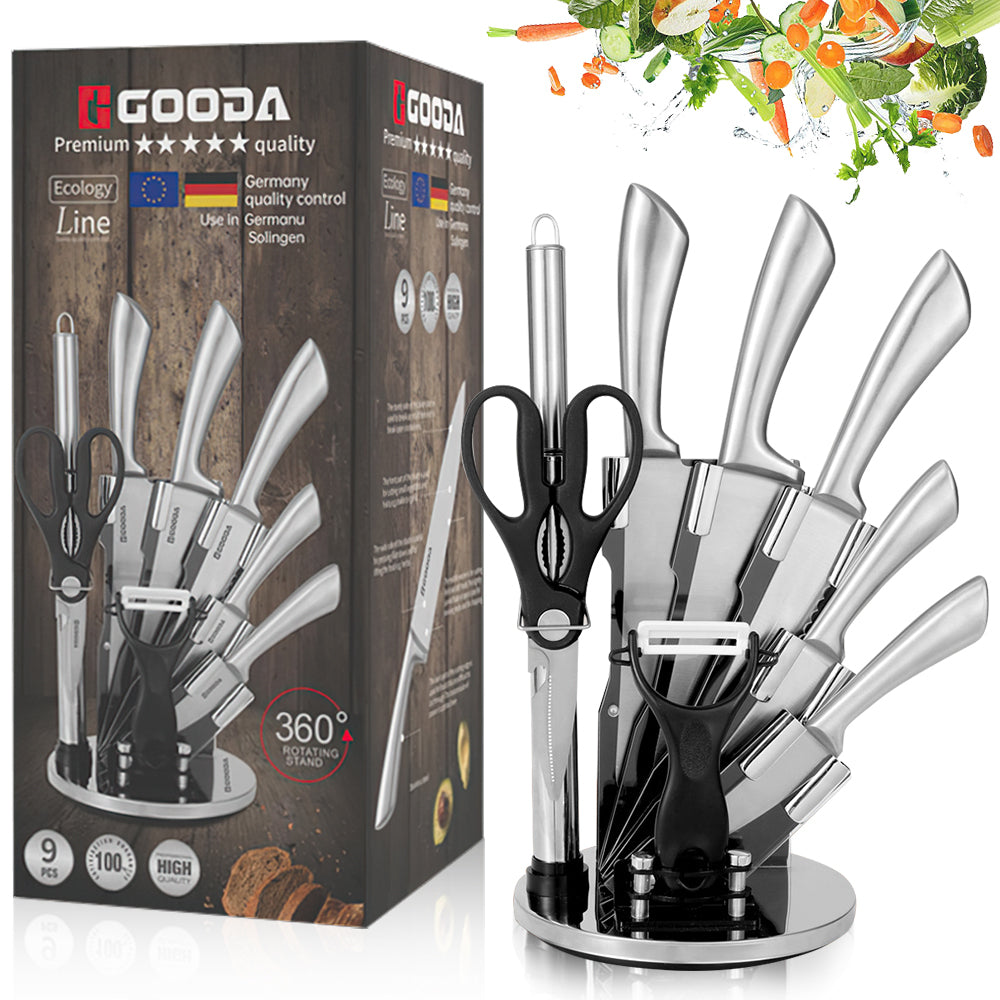 Knife Set,9-Piece Professional Kitchen Knife Set