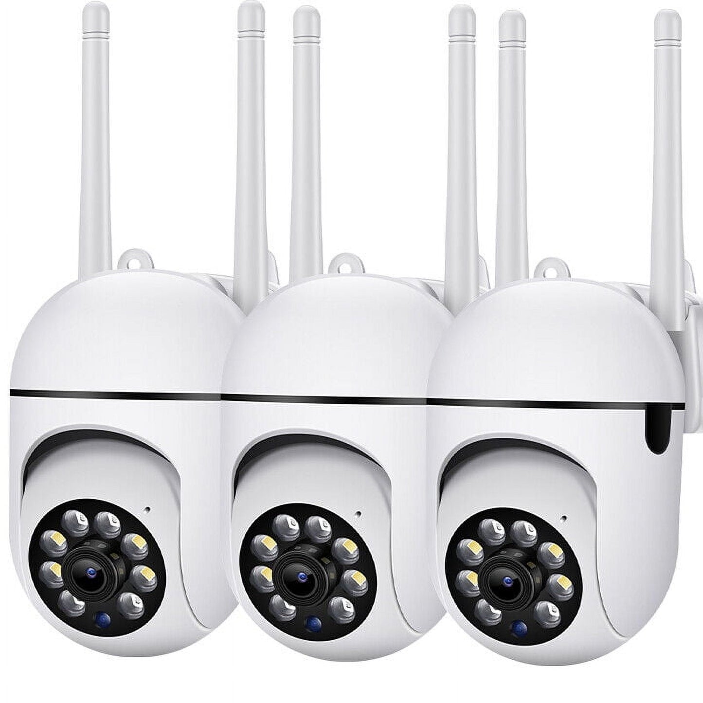 Zengest 2.4/5Ghz WIFI Wireless Security Camera Outdoor,1080P Home surveillance & security cameras,355¡ãPan 90¡ãTilt,Auto Tracking,Human Detection,2-Way Audio,Color Night Vision,IP66 Waterproof (3PCS)