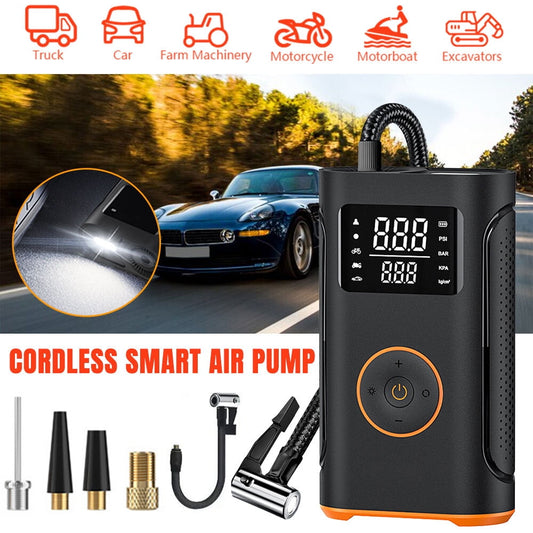 Cordless Tire Inflator Portable Air Compressor -DFITO 150PSI Air Compressor Portable for Car, Compact Bike Pump, 4000mAh Air Pump for Car Tires, Inflatables