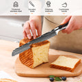 10 Types of Chef Knives, Kitchen Knife with Pattern, Stainless Steel Kitchen Knife with Knife Cover