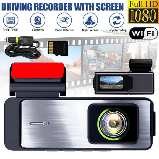 DFITO Dash Cam, 1080P Front Dashcam, WiFi Dash Camera for Cars with App, Night Vision, Loop Recording