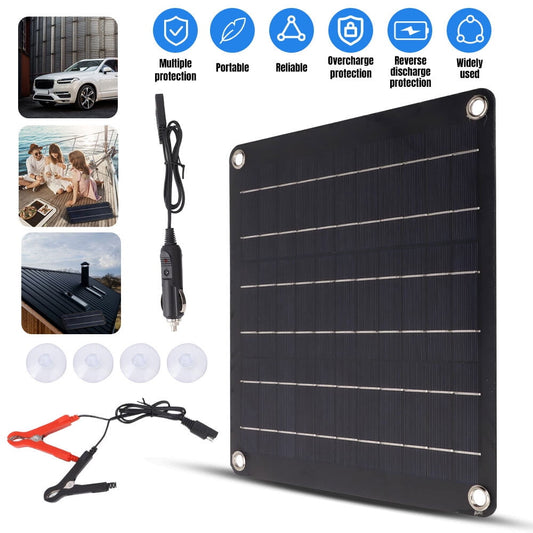 20 Watts 12 Volt/24 Volt Solar Panel Kit,DFITO Solar Panel Kit 20W 12V Polycrystalline with Battery Clips