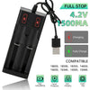 2 Slot Battery Charger for 14500 16340 Rechargeable Batteries