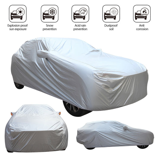 SUV Car Cover Waterproof All Weather,Fit 140-169 Inches SUV,DFITO Snowproof UV Protection Windproof Outdoor Full Car Cover