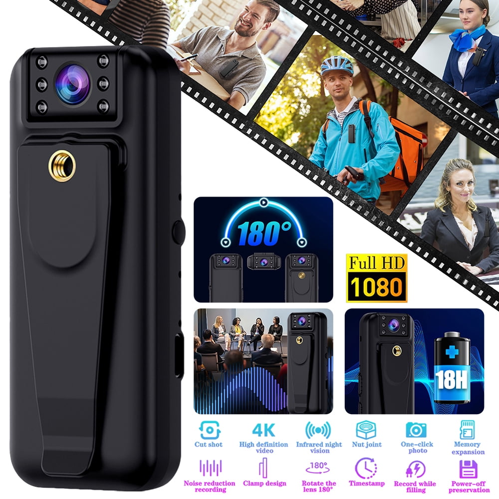 Body Camera with Audio and Video Recording,DFITO Camera no WiFi Needed,for Home and Office