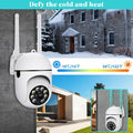 DFITO Security Cameras, 2.4Ghz Wireless Wifi Waterproof Surveillance Camera, IR Night Vision, Motion Detection, Home Security Camera for Outdoor/Indoor