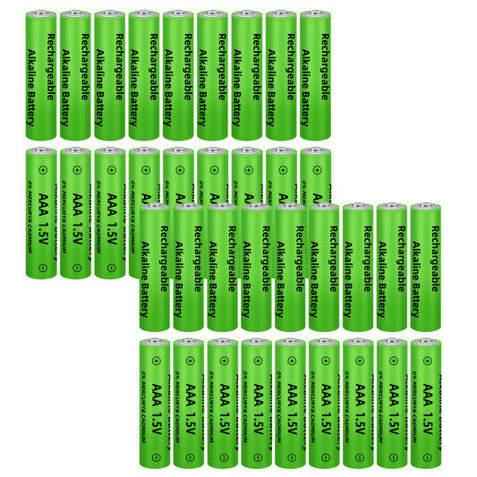 32-Pack AAA Batteries ,DFITO Alkaline 1.5V 3000mAh Triple A Solar Batteries for Solar Lights and Universal Household Devices